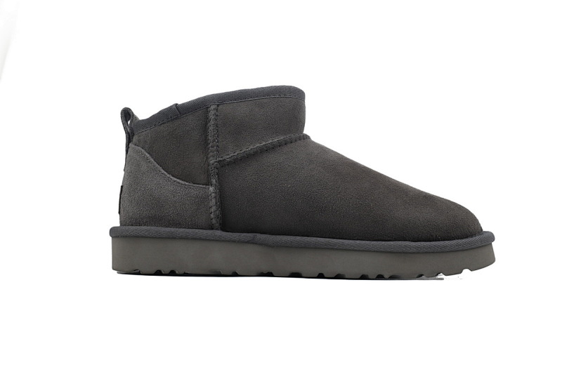 【BA5AP】低筒mini灰色 UGG 包头及踝雪地靴 1116109 UGG Classic Ultra Mini Grey