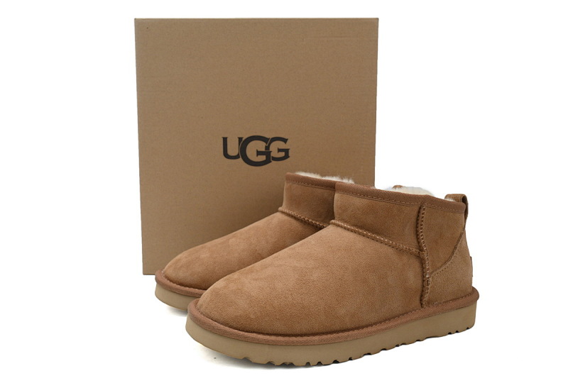 【BA5AP】低筒mini棕色 UGG 包头及踝雪地靴 1116109 UGG Classic Ultra Mini Brown