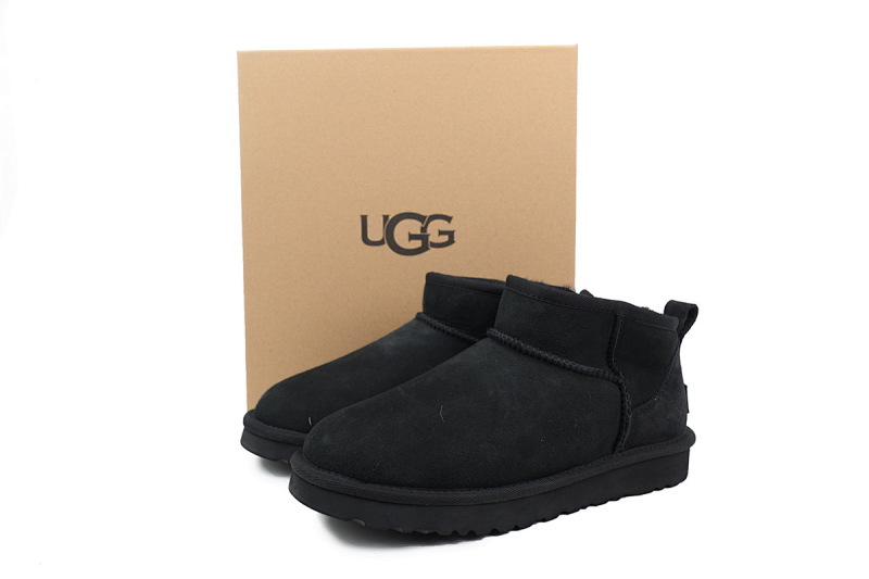 【BA5AP】低筒mini黑色 UGG 包头及踝雪地靴 1116109 UGG Classic Ultra Mini Black
