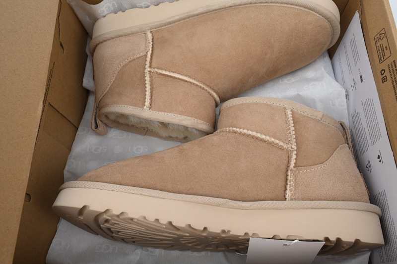 【BA5AP】低筒mini栗色 UGG 包头及踝雪地靴 1116109 UGG Classic Ultra Mini Brown