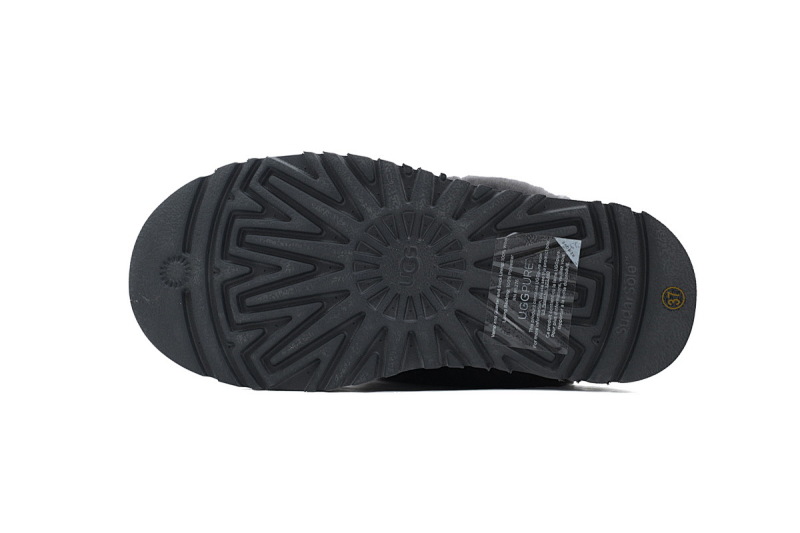 【BA5AP】厚底托灰色 UGG 舒适保暖包头拖鞋 1122550 UGG Disquette Grey