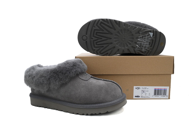 【BA5AP】塔茨特灰色 UGG 一脚蹬包头及踝雪地靴 1134810 UGG Tazzette Grey