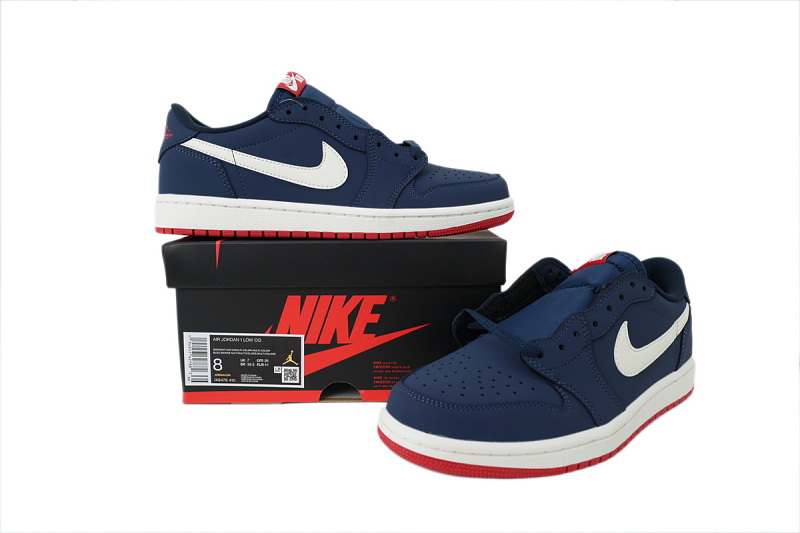 【AA1TA】蓝白红 乔丹1代低帮 IX8478-410 Air Jordan 1 Low OG 'Howard University'
