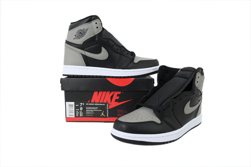 【AA1TA】影子灰 乔丹1代高帮 555088-013 Air Jordan 1 Retro High OG 'Shadow' 2018