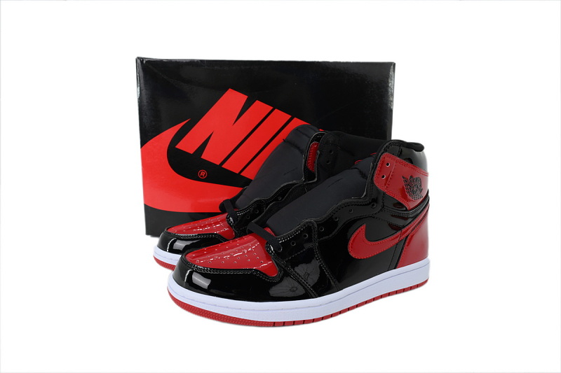 【AA1TA】黑红镜面 乔丹1代高帮 555088-063 Air Jordan 1 Retro High OG 'Patent Bred'