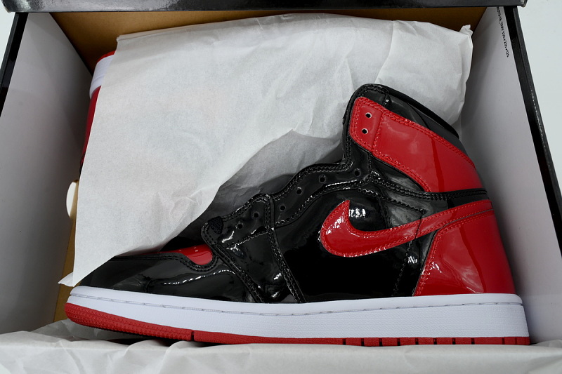 【AA1TA】黑红镜面 乔丹1代高帮 555088-063 Air Jordan 1 Retro High OG 'Patent Bred'