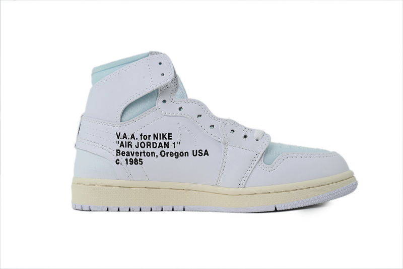 【AA1TA】白蓝OW 乔丹1代高帮 AQ0818-100 Off-White x Air Jordan 1 Retro High OG 'White' 2018