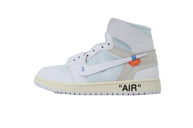 【AA1TA】白蓝OW 乔丹1代高帮 AQ0818-100 Off-White x Air Jordan 1 Retro High OG 'White' 2018