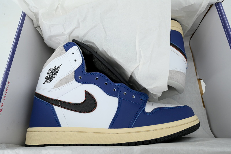 【AA1TA】黑蓝 乔丹1代高帮 DZ5485-100 Air Jordan 1 Retro High OG 'Rare Air - Deep Royal Blue'