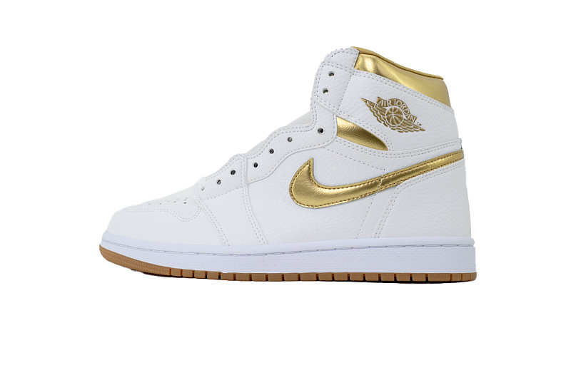 【AA1TA】白黄 乔丹1代高帮 FD2596-107 Wmns Air Jordan 1 Retro High OG 'Metallic Gold'