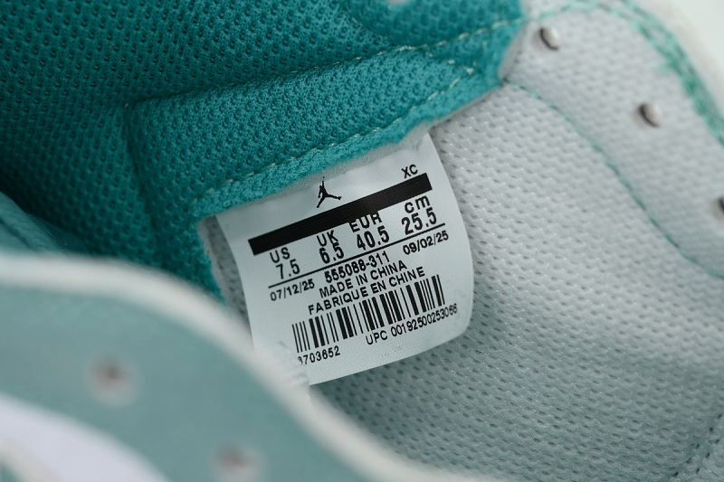 【AA1TA】蒂芙尼 乔丹1代高帮 555088-311 Air Jordan 1 Retro High OG 'Turbo Green'