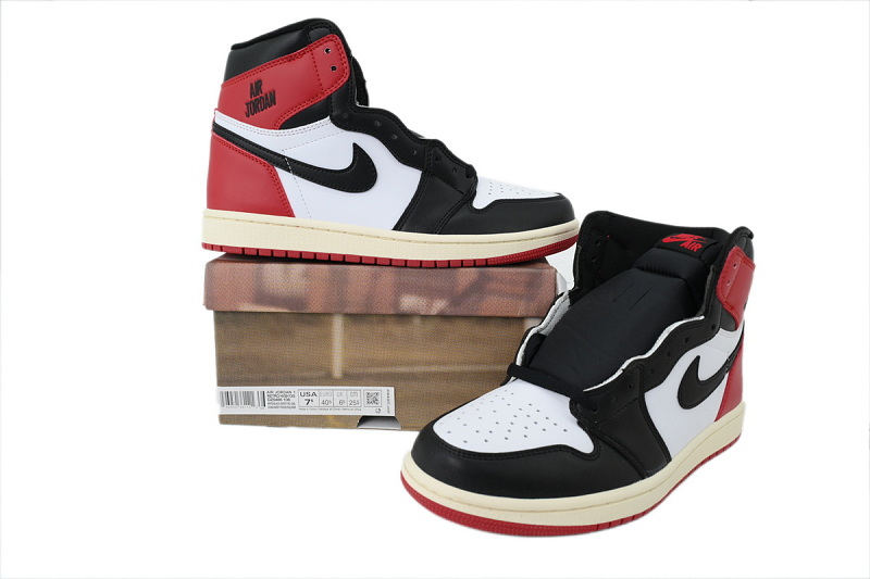 【AA1TA】复刻黑脚趾 乔丹1代高帮 DZ5485-106 Air Jordan 1 Retro High OG 'Black Toe Reimagined'