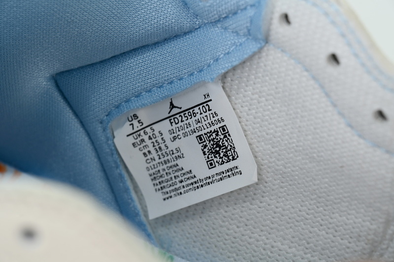 【AA1TA】蓝色 乔丹1代高帮 FD2596-102 Wmns Air Jordan 1 High OG 'Pale Ivory Pyschic Blue'