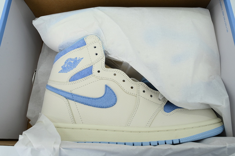 【AA1TA】蓝色 乔丹1代高帮 FD2596-102 Wmns Air Jordan 1 High OG 'Pale Ivory Pyschic Blue'