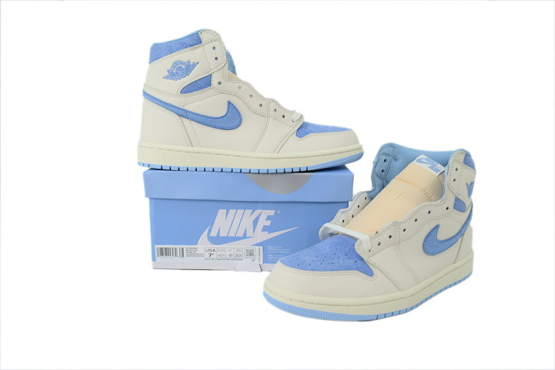 【AA1TA】蓝色 乔丹1代高帮 FD2596-102 Wmns Air Jordan 1 High OG 'Pale Ivory Pyschic Blue'