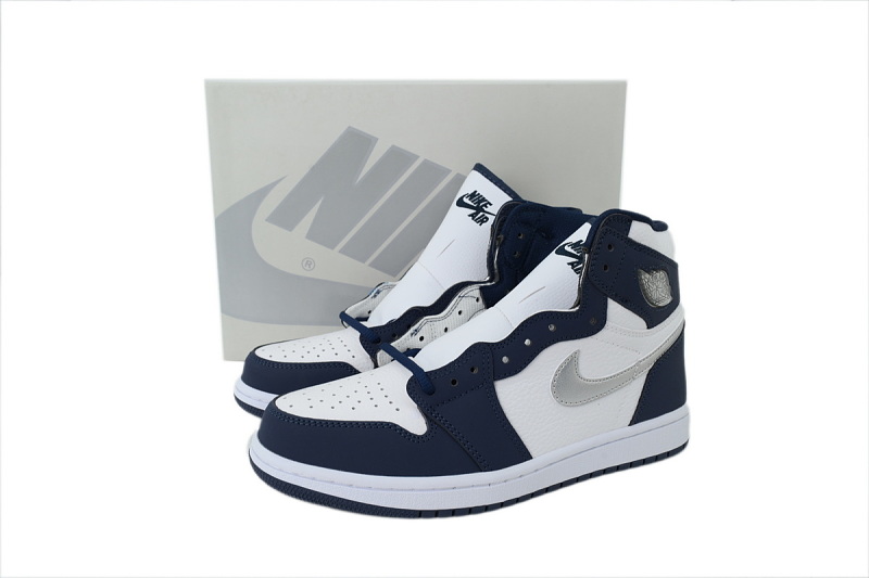 【AA1TA】海蓝军 乔丹1代高帮 DC1788-100 Air Jordan 1 Retro High CO.JP 'Midnight Navy' 2020