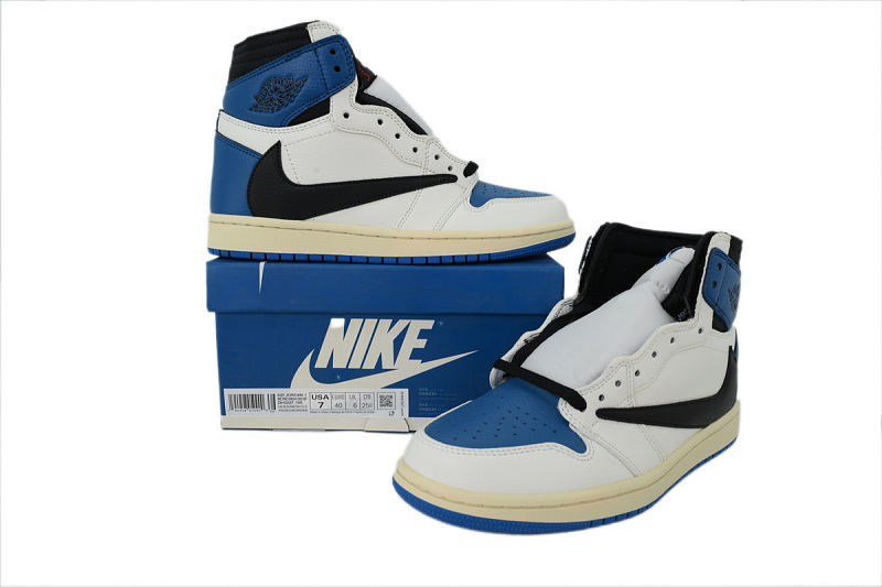 【AA1TA】闪电蓝倒钩 乔丹1代高帮 DH3227-105 Fragment Design x Travis Scott x Air Jordan 1 Retro High