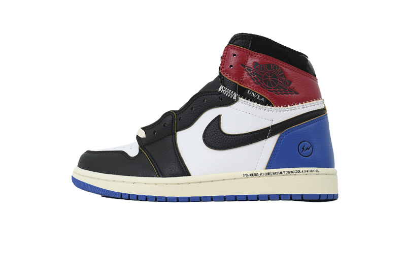 【AA1TA】UN黑白蓝 乔丹1代高帮 I07847-002 Fragment Design x Union LA x Air Jordan 1 Retro High OG 'Varsity Red'