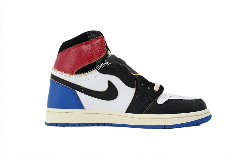 【AA1TA】UN黑白蓝 乔丹1代高帮 I07847-002 Fragment Design x Union LA x Air Jordan 1 Retro High OG 'Varsity Red'