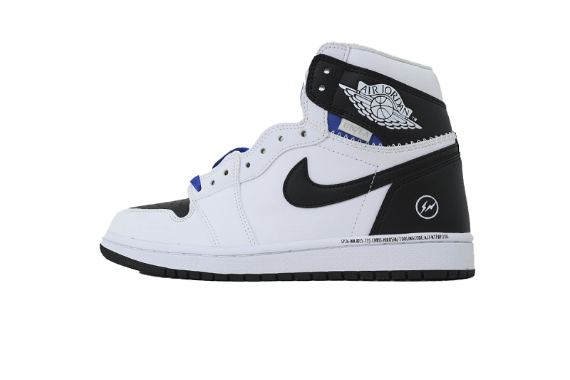【AA1TA】UN闪电黑白 乔丹1代高帮 II7282-100Fragment Design x Union LA x Air Jordan 1 Retro High OG 'White Black'