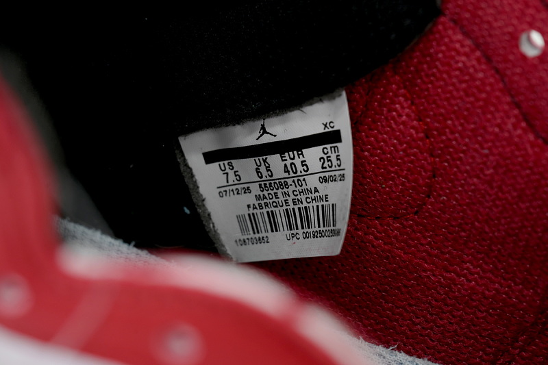 【AA1TA】芝加哥 乔丹1代高帮 555088-101 Air Jordan 1 Retro High OG 'Chicago' 2015