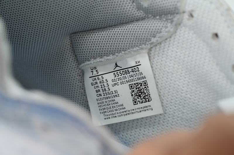 【AA1TA】水洗蓝 乔丹1代高帮 555088-402 Air Jordan 1 Retro High OG 'Hyper Royal'