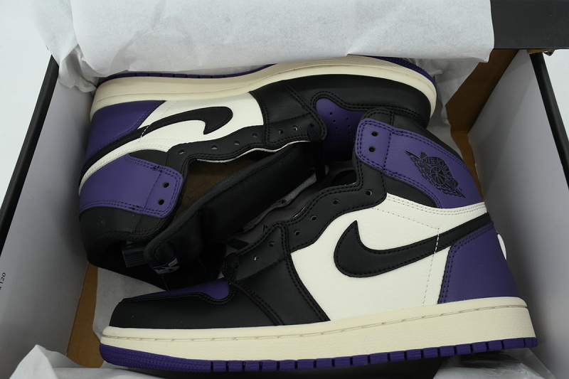 【AA1TA】黑紫脚趾 乔丹1代高帮 555088-501 Air Jordan 1 Retro High OG 'Court Purple'