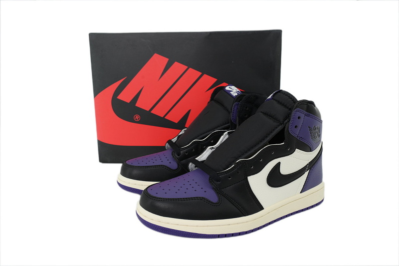 【AA1TA】黑紫脚趾 乔丹1代高帮 555088-501 Air Jordan 1 Retro High OG 'Court Purple'