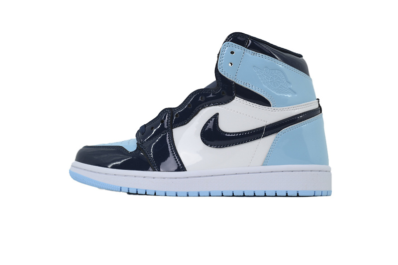 【AA1TA】镜面北卡蓝 乔丹1代高帮 CD0461-401 Wmns Air Jordan 1 Retro High OG 'Blue Chill'