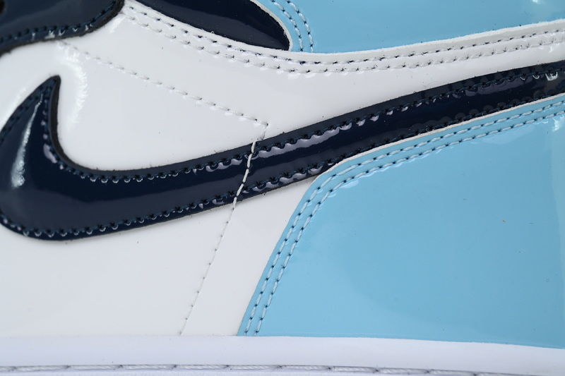 【AA1TA】镜面北卡蓝 乔丹1代高帮 CD0461-401 Wmns Air Jordan 1 Retro High OG 'Blue Chill'