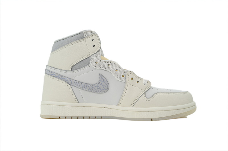 【AA1TA】白灰 乔丹1代高帮 IH4363-100 Air Jordan 1 High Retro OG 'Sail Elephant Print'