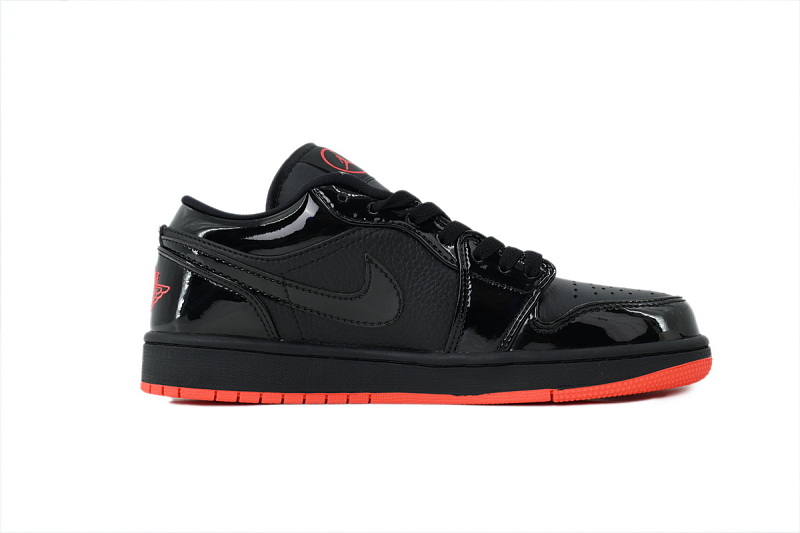 【AA1AQ】漆皮黑 乔丹1代低帮 IQ2191-001 Air Jordan 1 Low SE 'Sail Baroque Brown Team Red'