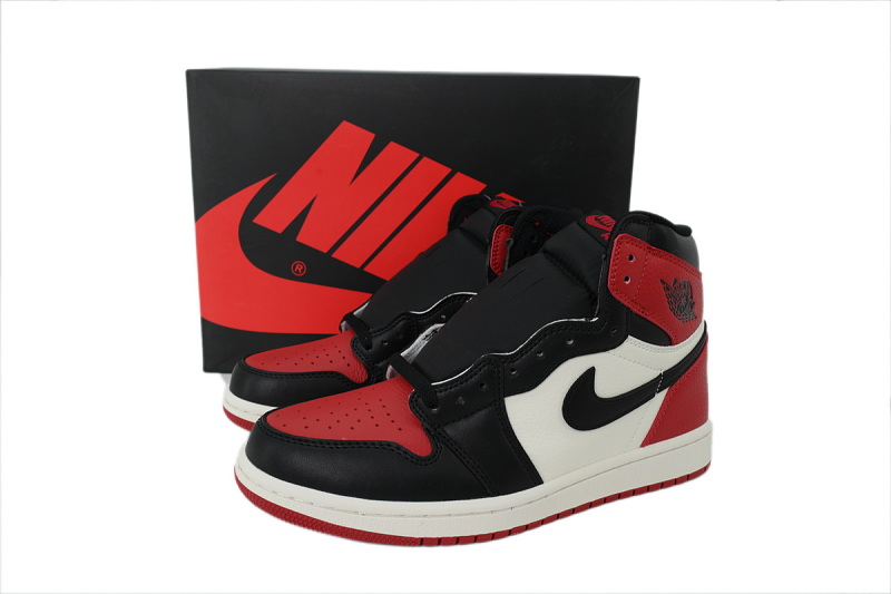 【AA1TA】红脚趾 乔丹1代高帮 555088-610 Air Jordan 1 Retro High OG 'Bred Toe'