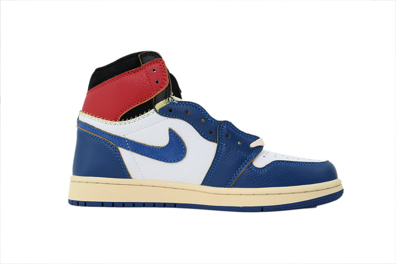 【AA1TA】UN蓝黑红 乔丹1代高帮 BV1300-146 Union LA x Air Jordan 1 Retro High NRG 'Storm Blue'