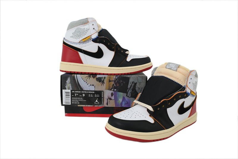 【AA1TA】UN黑白 乔丹1代高帮 BV1300-106 Union LA x Air Jordan 1 Retro High NRG 'Black Toe'