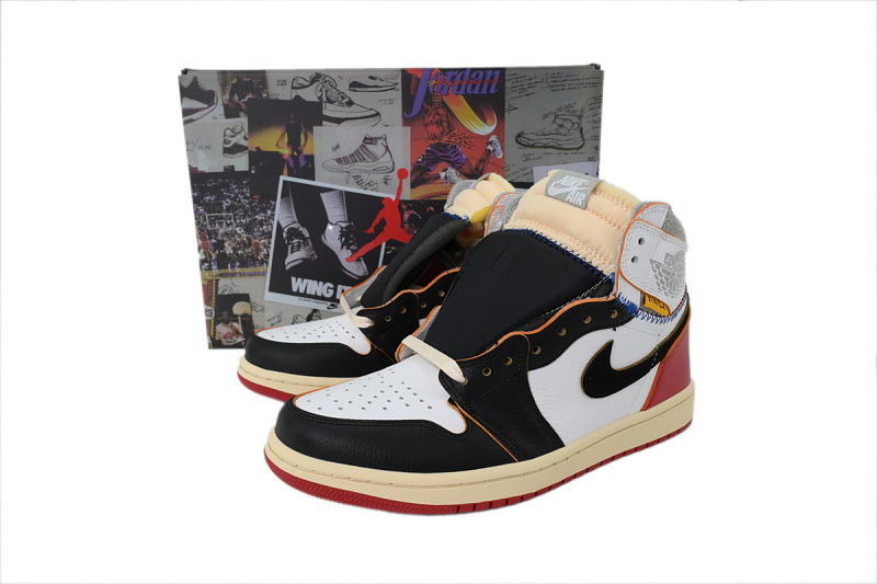 【AA1TA】UN黑白 乔丹1代高帮 BV1300-106 Union LA x Air Jordan 1 Retro High NRG 'Black Toe'