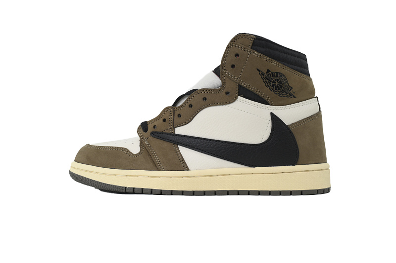 【AA1TA】深棕倒钩 乔丹1代高帮 CD4487-100 Travis Scott x Air Jordan 1 Retro High OG 'Mocha'