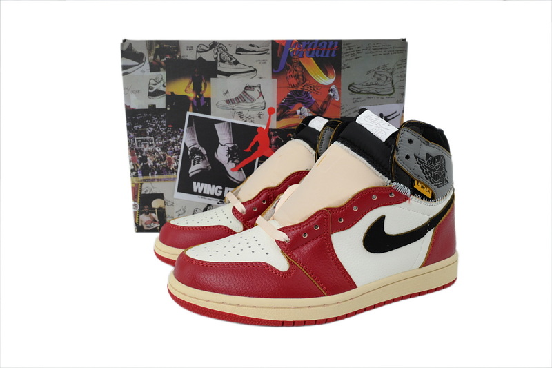 【AA1TA】黑红灰 乔丹1代高帮 HV8563-600 Union LA x Air Jordan 1 Retro High OG SP 'Chicago Shadow'