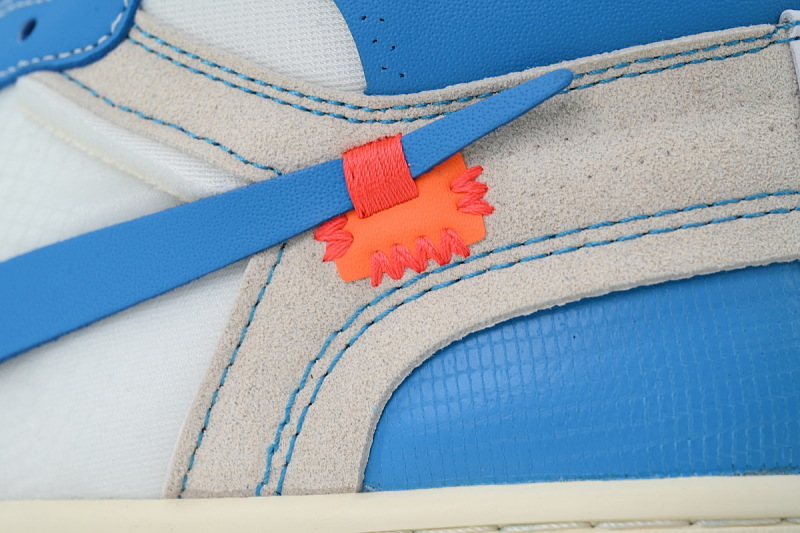【AA1TA】北卡蓝OW 乔丹1代高帮 AQ0818-148 Off-White x Air Jordan 1 Retro High OG 'UNC'