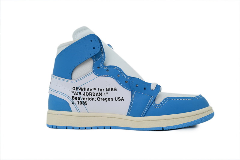 【AA1TA】北卡蓝OW 乔丹1代高帮 AQ0818-148 Off-White x Air Jordan 1 Retro High OG 'UNC'