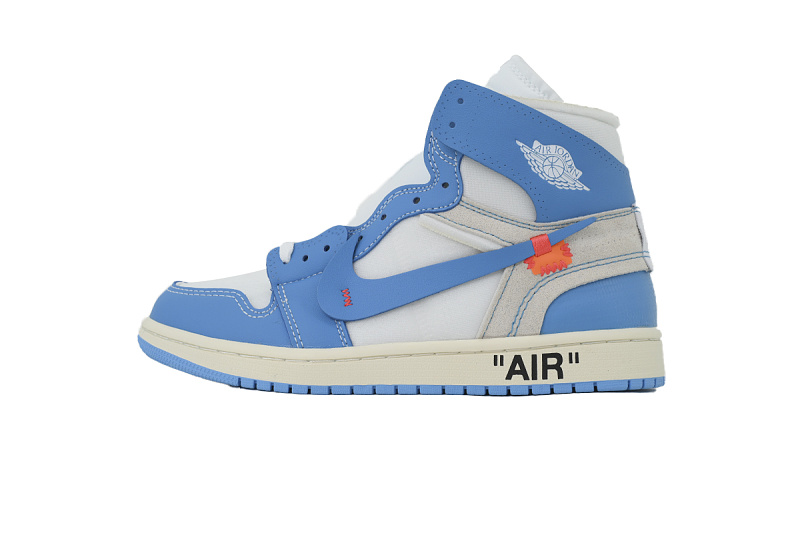 【AA1TA】北卡蓝OW 乔丹1代高帮 AQ0818-148 Off-White x Air Jordan 1 Retro High OG 'UNC'