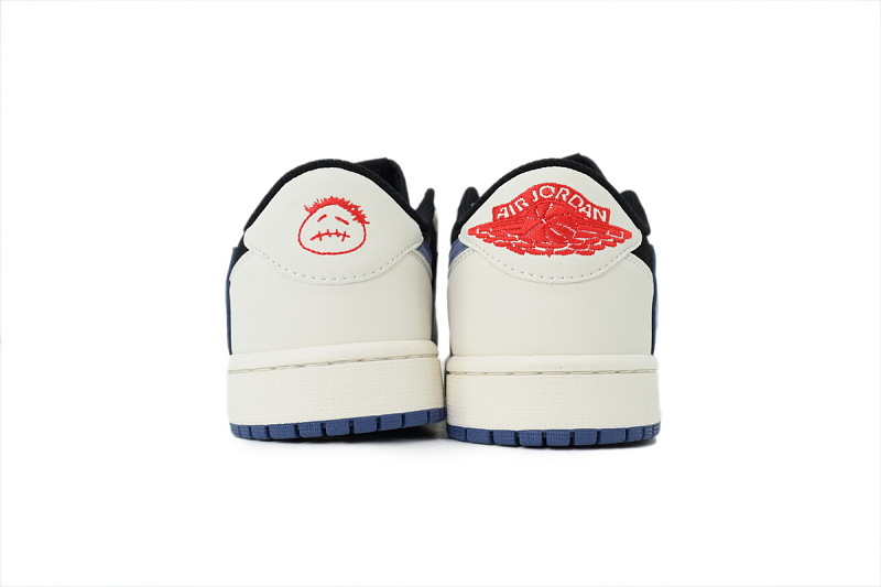 【AA1TA】黑蓝 乔丹1代低帮 DM7866-040 Travis Scott x Air Jordan 1 Low Low Hooked Black Jade