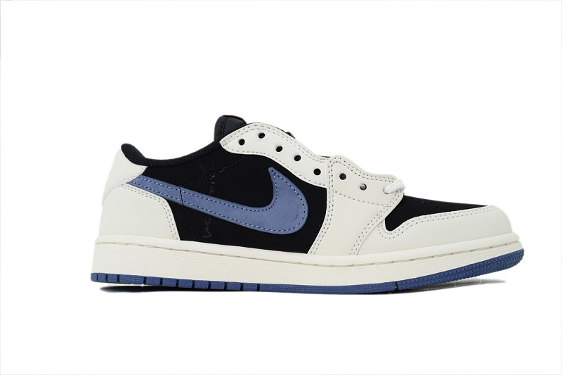 【AA1TA】黑蓝 乔丹1代低帮 DM7866-040 Travis Scott x Air Jordan 1 Low Low Hooked Black Jade