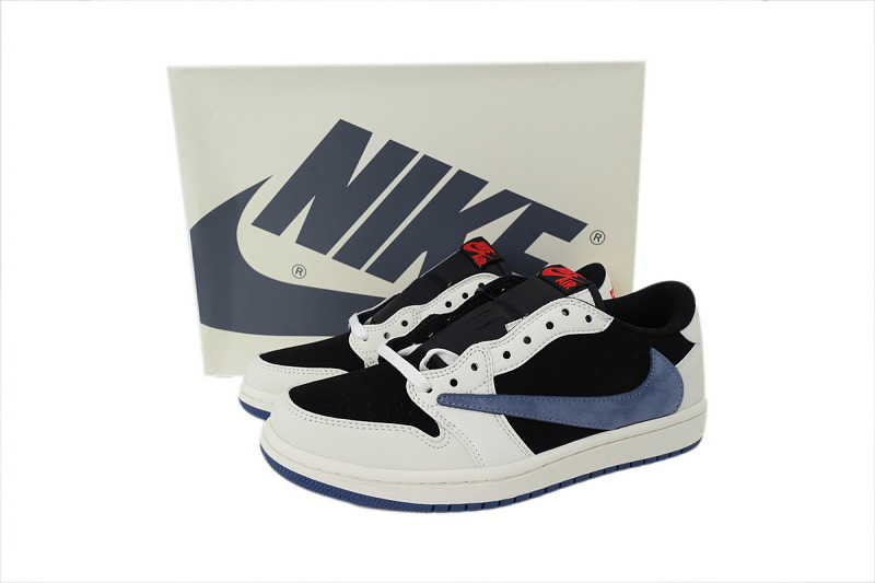 【AA1TA】黑蓝 乔丹1代低帮 DM7866-040 Travis Scott x Air Jordan 1 Low Low Hooked Black Jade