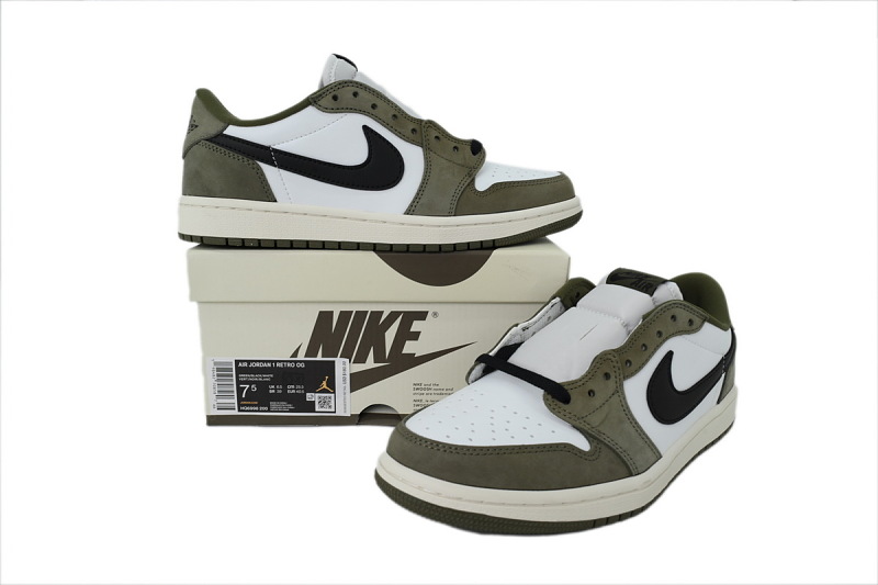 【AA1TA】绿色 乔丹1代低帮 HQ6998-200 Air Jordan 1 Retro Low OG 'Medium Olive'