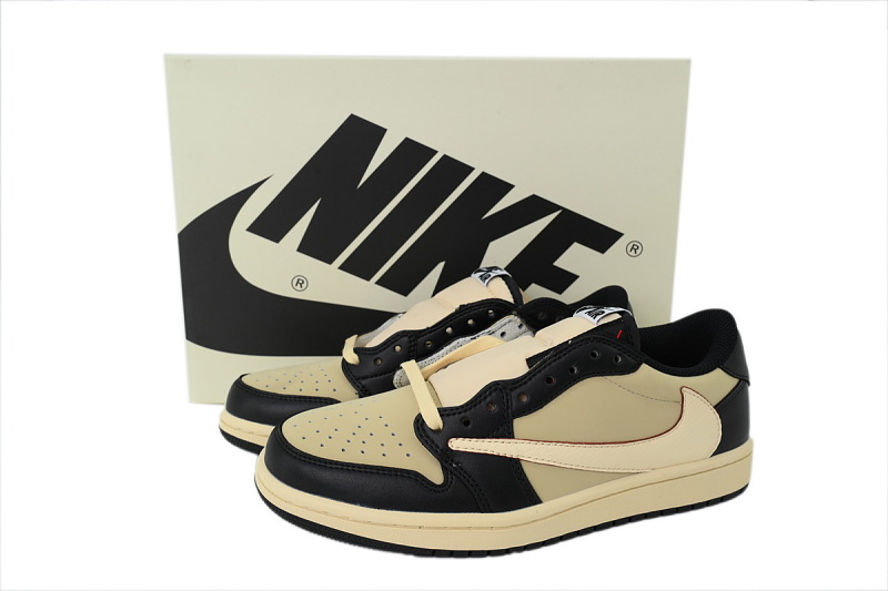 【AA1TA】米黑 乔丹1代低帮 DM7866-201 Travis Scott x Air Jordan 1 Retro Low OG SP 'Pale Vanilla'