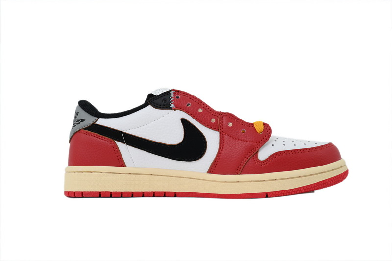 【AA1TA】黑红灰 乔丹1代低帮 HV8566-600 Union LA x AJ 1 Retro Low
