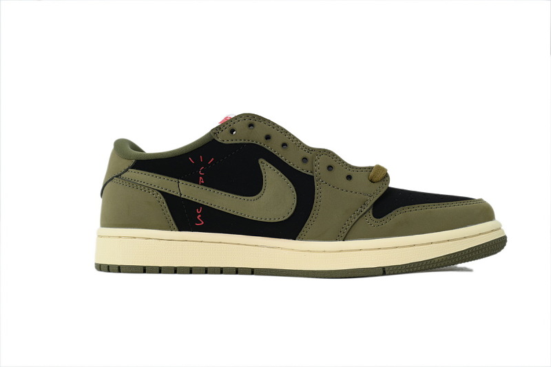 【AA1TA】军绿 乔丹1代低帮 DM7866-002 Travis Scott x Air Jordan 1 Low OG SP 'Black Olive'