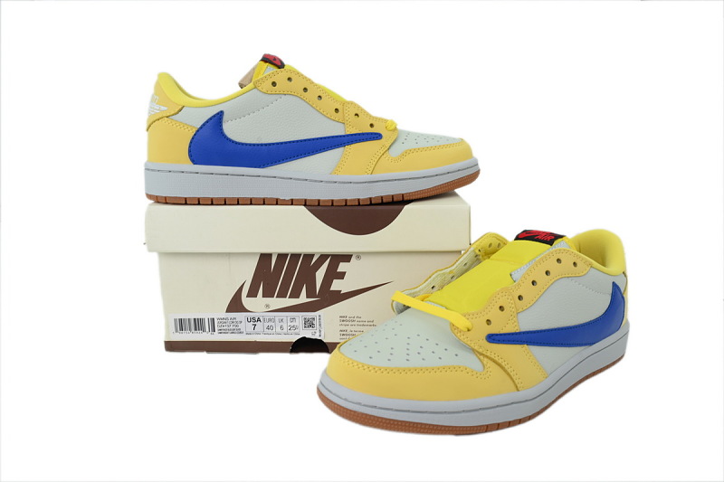 【AA1TA】金丝雀 乔丹1代低帮 DZ4137-700 Travis Scott x Wmns Air Jordan 1 Retro Low OG SP 'Canary'