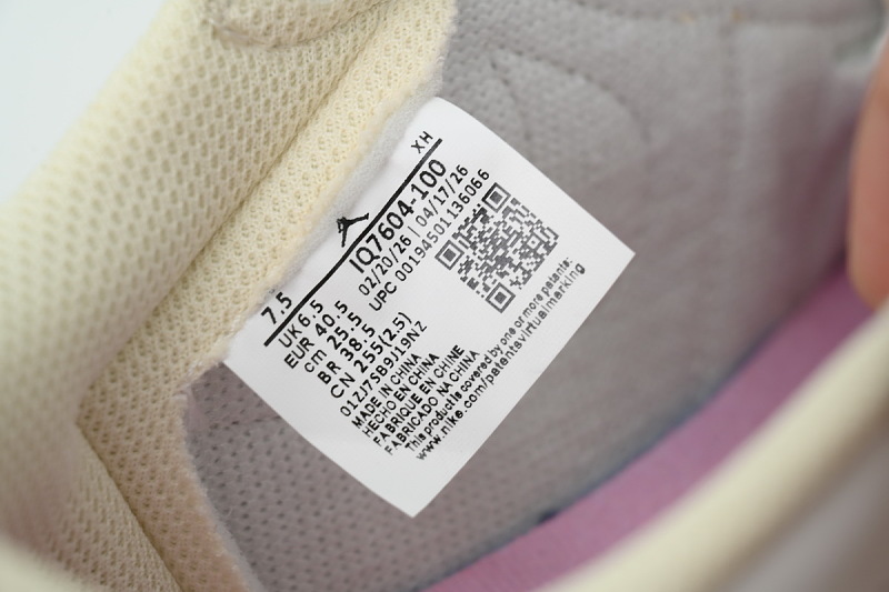 【AA1TA】粉黄 乔丹1代低帮 IQ7604-100 Travis Scott x Air Jordan 1 Retro Low OG 'Shy Pink'